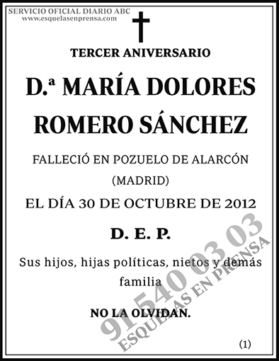 María Dolores Romero Sánchez
